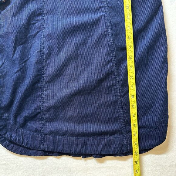 Anthropologie Maeve Womans Button Down Dress Corduroy Tie Waist Sz 0 - Picture 7 of 8